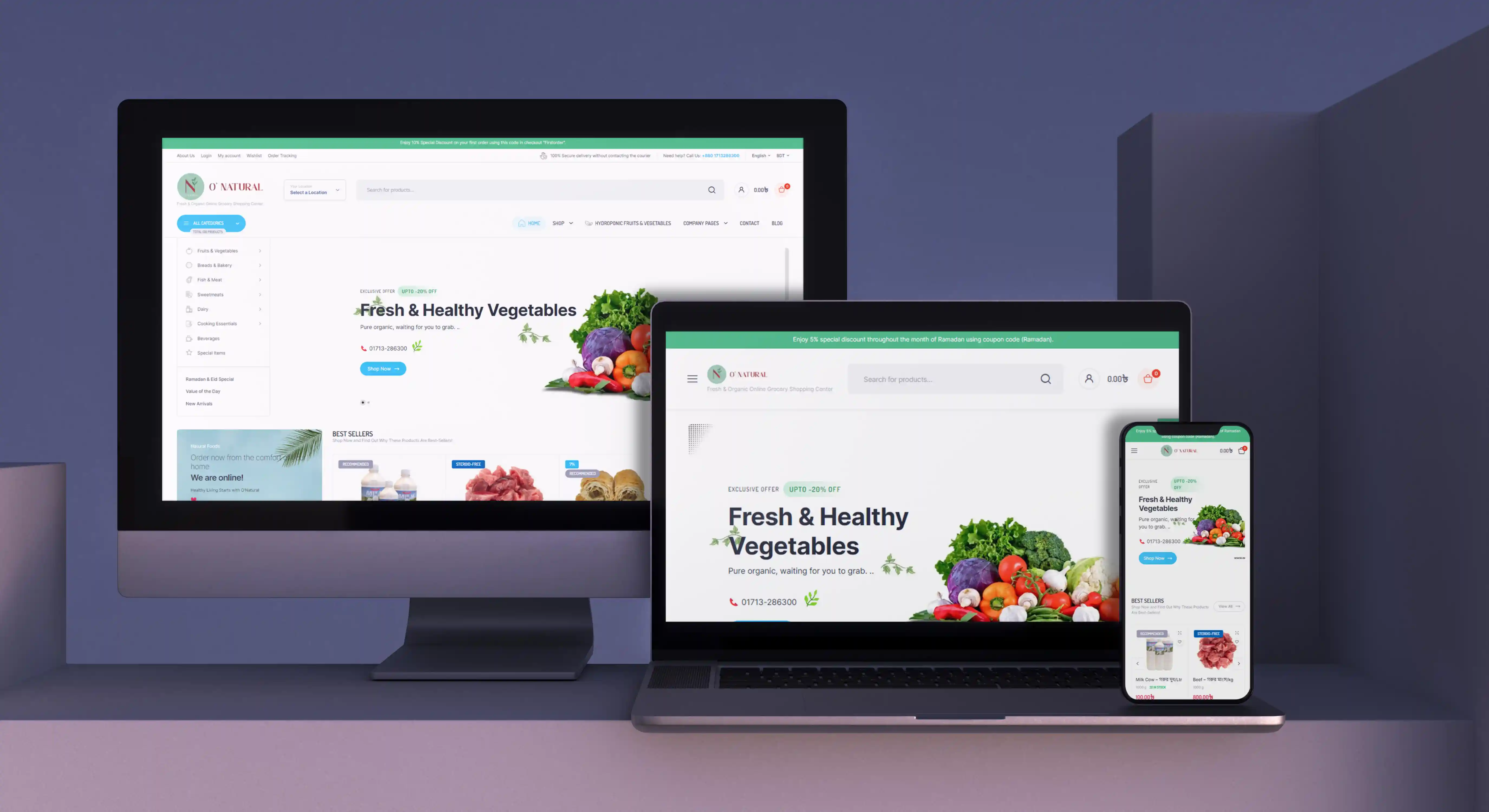 O-Natural Ecommerce